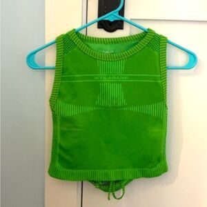 Urban Outfitters Lime Green Mesh Tank